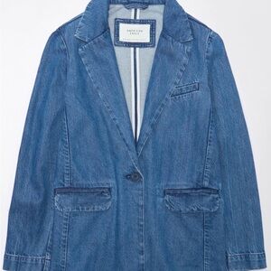 American Eagle Outfitters Women's Oversized Denim Blazer